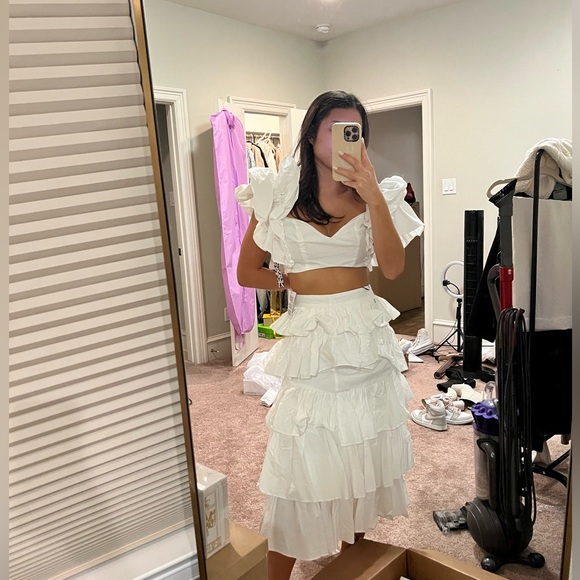 ASOS Ruffle Two Piece Skirt Set - Picture 2 of 2